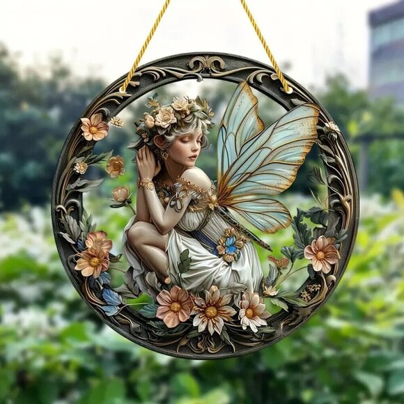 Enchanting Elf Fairy Acrylic Window Decor Suncatcher - Picture 2 of 9